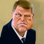 Klaus Iohannis caricatura falci